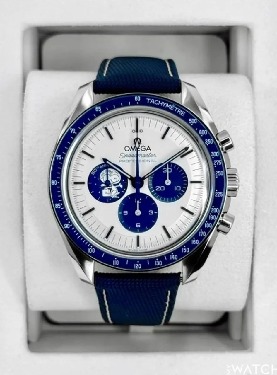 Omega Speedmaster Snoopy Azul Automático
