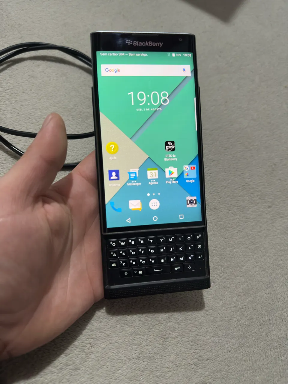 BLackBerry Curve 9300 Gsm Cinza 2.0Mpx Tela 2.46 Novo - Celulares