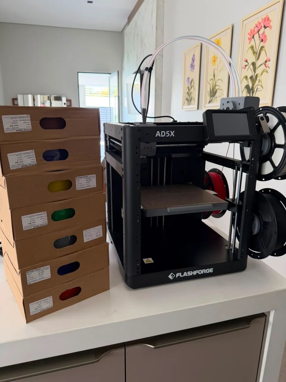 IMPRESSORA 3D FLASHFORGE AD5X MULTICOLOR + KIT DE FILAMENTOS - Foto 4