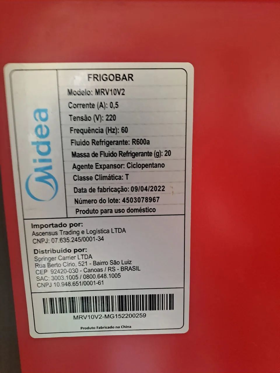 Vendo Frigobar Midea - Foto 3
