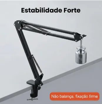 Suporte De Mesa Para Microfone Ajustável - Foto 3