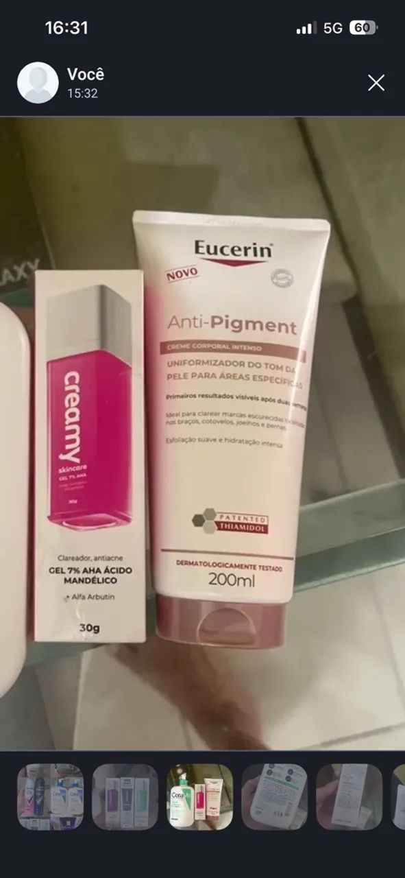 Kit beleza creamy e eucerin