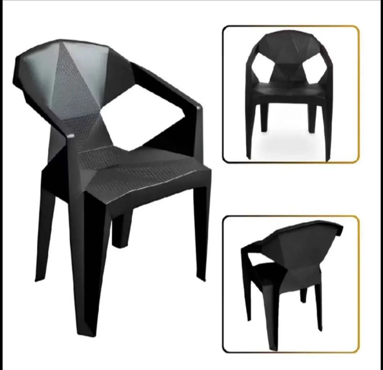 Vendo jogo 8 poltronas de plástico  - Foto 2