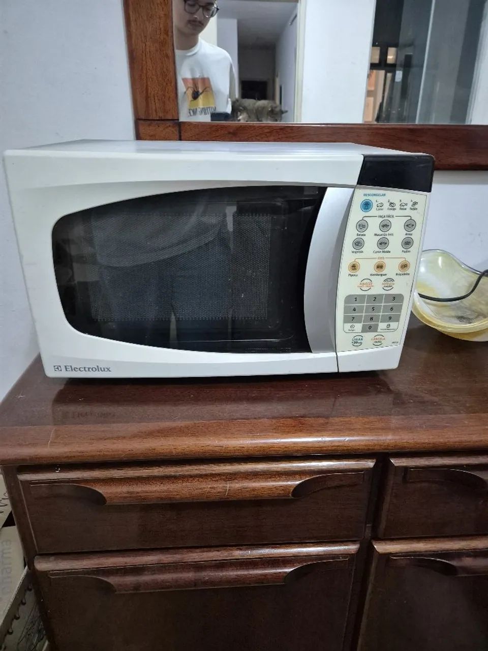 Microondas (Funciona, porém possui defeito)