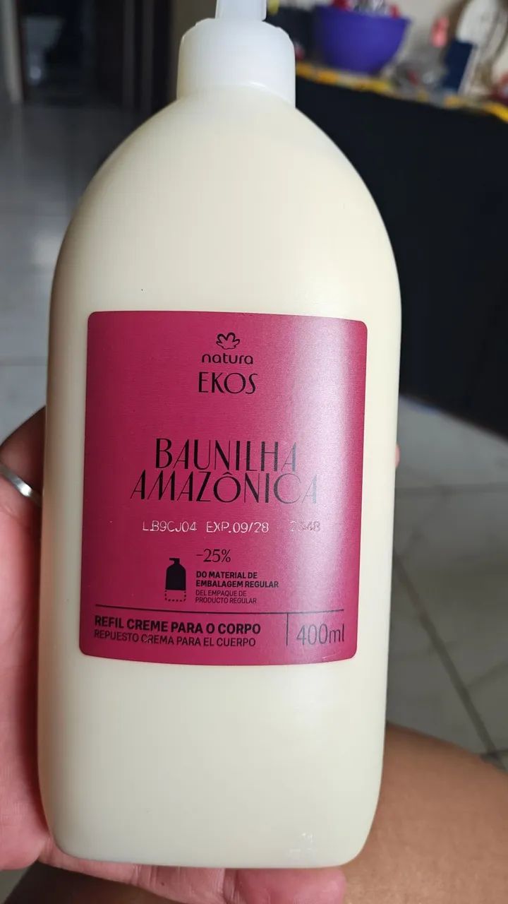Hidrante refil natura ekos baunilha amazônica 