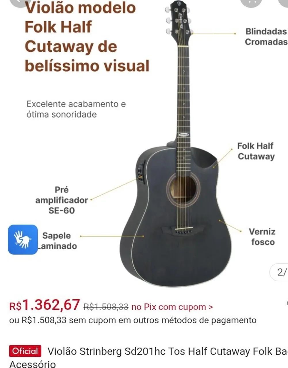 Violão  - Foto 2