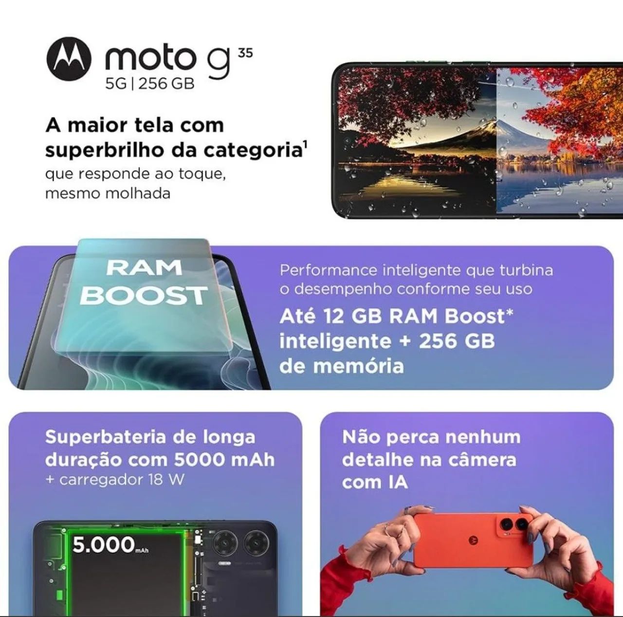 Celular moto G35 5G 256g - Foto 3