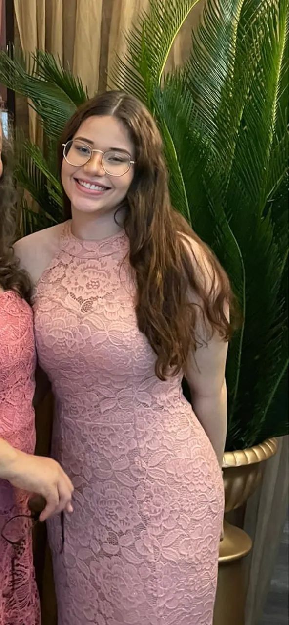 Vestido de festa rosa
