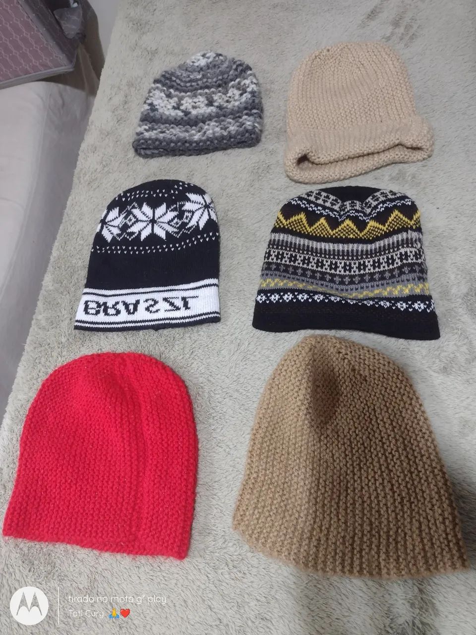 Vendo lote com 6 gorros(toucas) de la - Foto 5