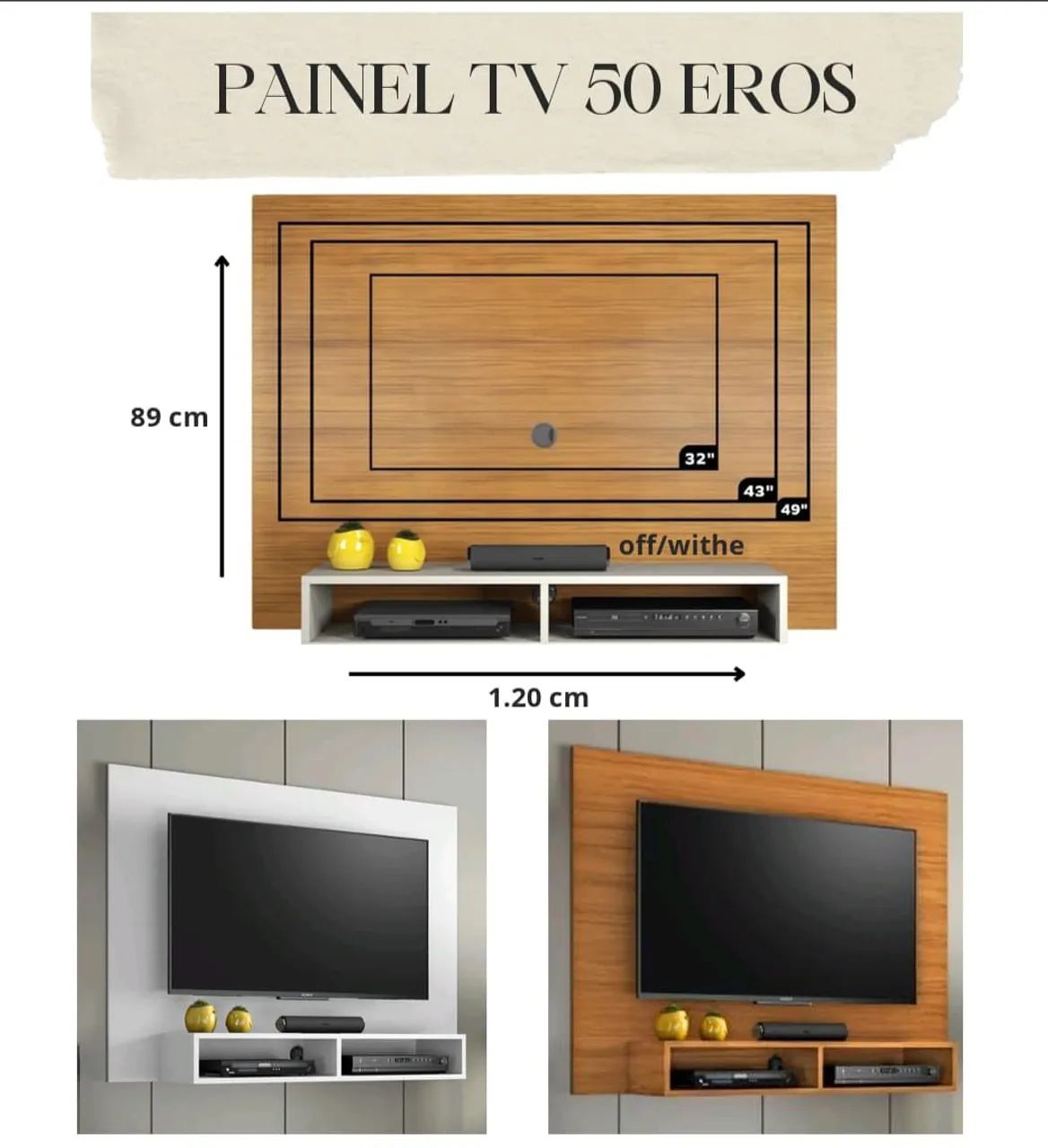 Painel até 50 polegadas 
