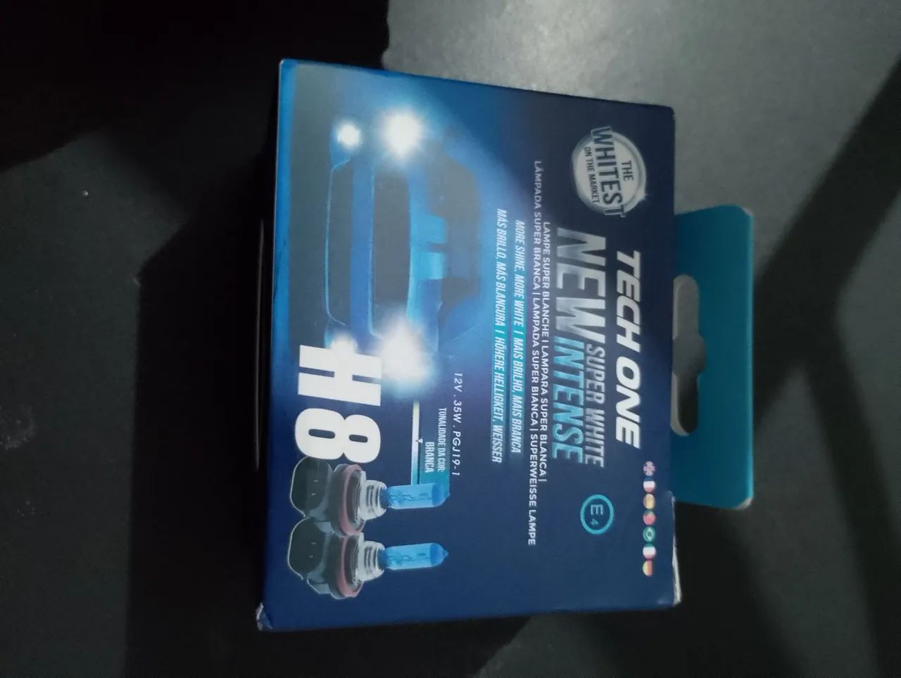 Pra de lâmpada super branca H8 12 volt 