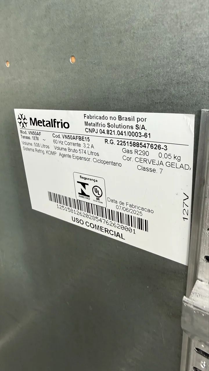 Cervejeira Metalfrio 574 litros 127v zerado - Foto 3