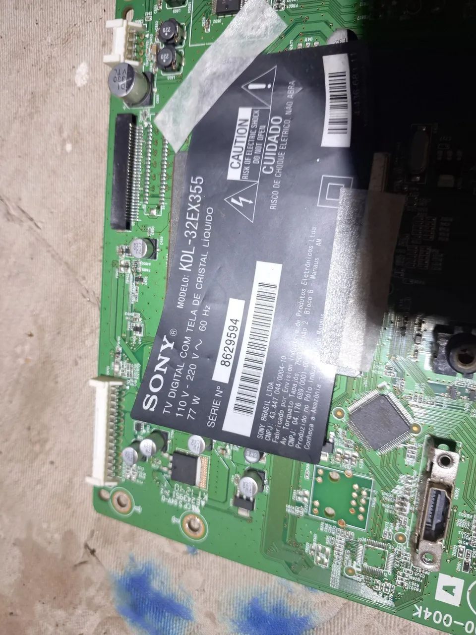 placa principal sony kdl 32ex355 - Foto 3