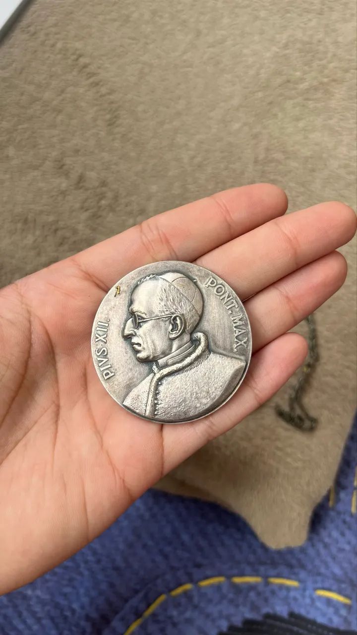 Medalha de Colecionismo comemorativa do Papa Pio XII - Foto 2