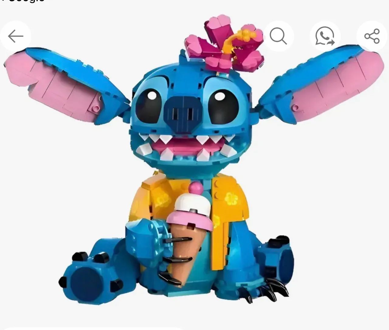 Stitch ?. Bloco de montar