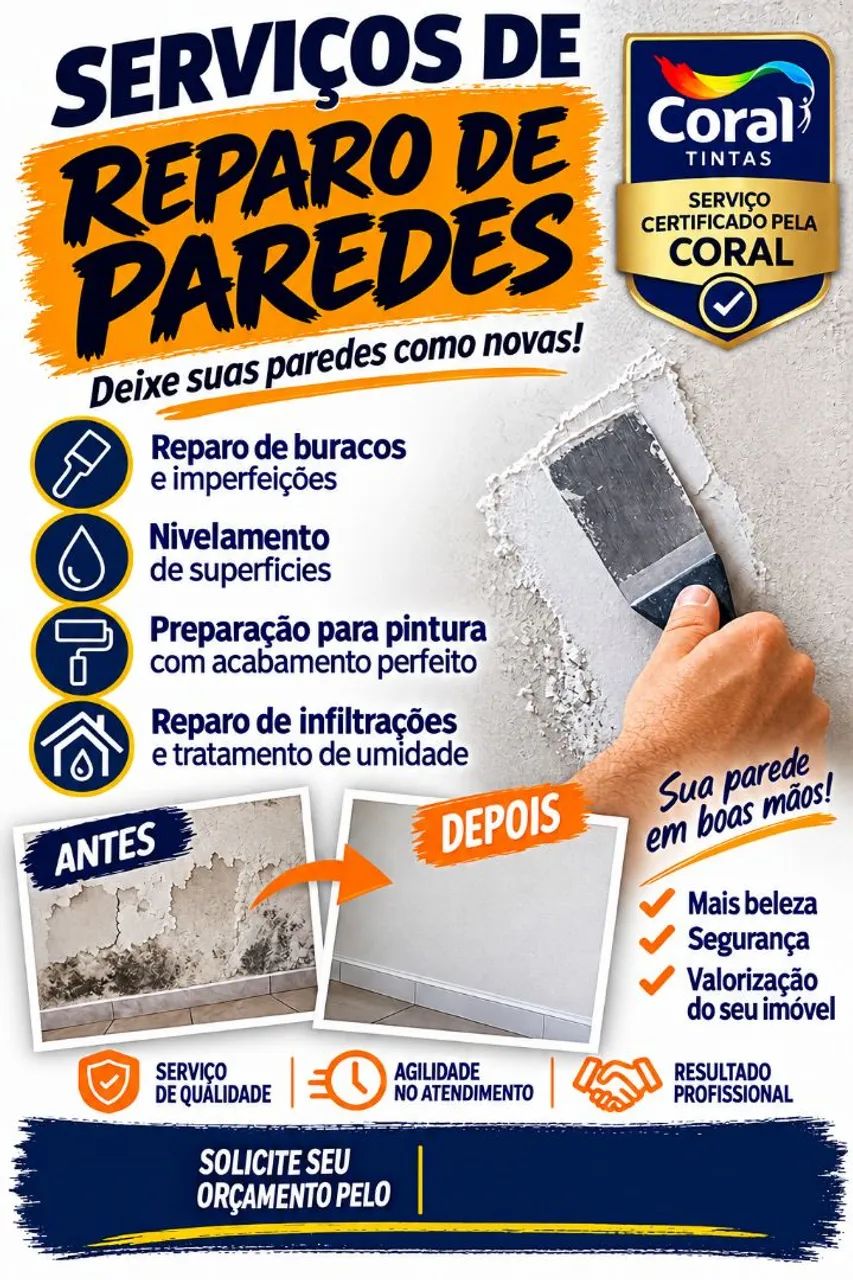 Reparos em paredes 