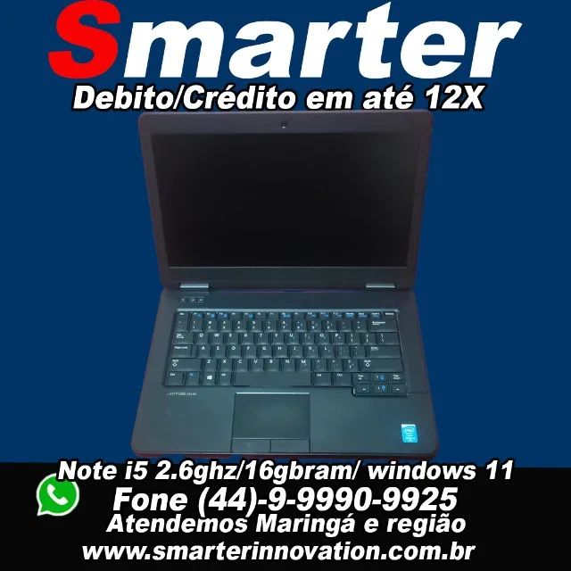 Notebook Dell Corei5-4310u 2-2.60ghz/ 8gb RAM / Windows 11 novo + Programas/ bateria100%