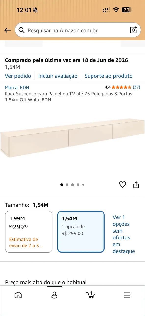 Rack 1,54m (possibilidade de usar no chão e painel) - Foto 3