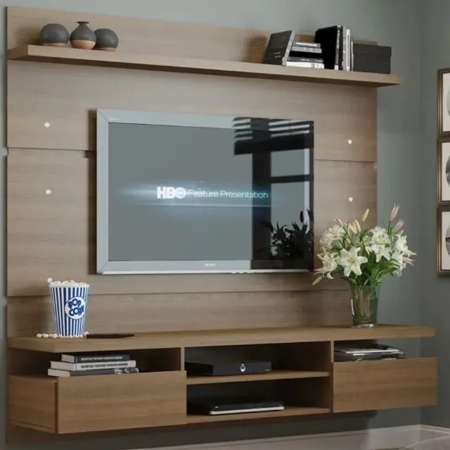 Painel para TV até 65 Polegadas Madesa Moscou 180 cm 2 portas - Foto 3