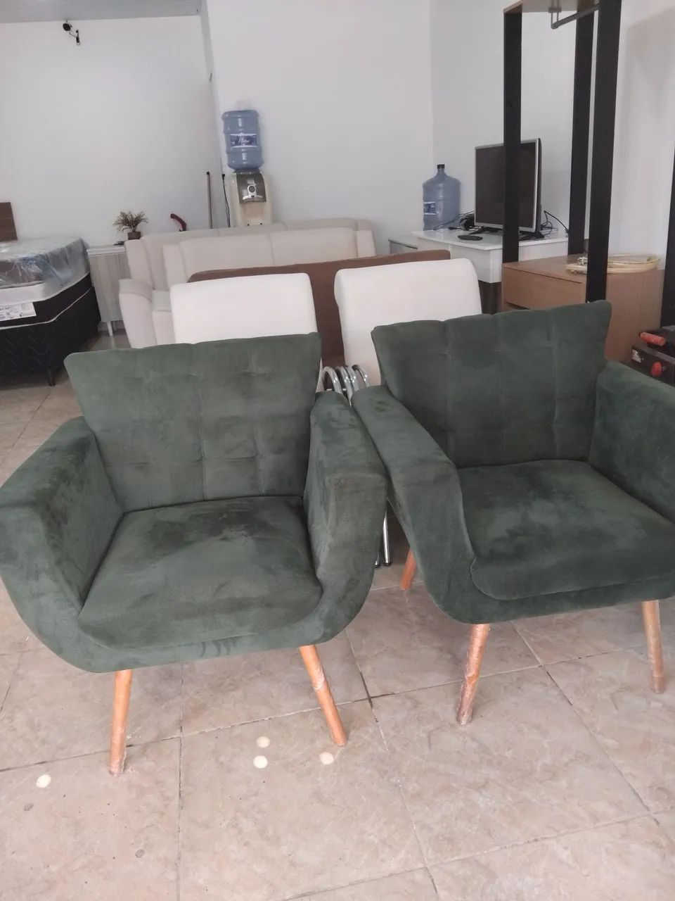 Poltronas aveludada 