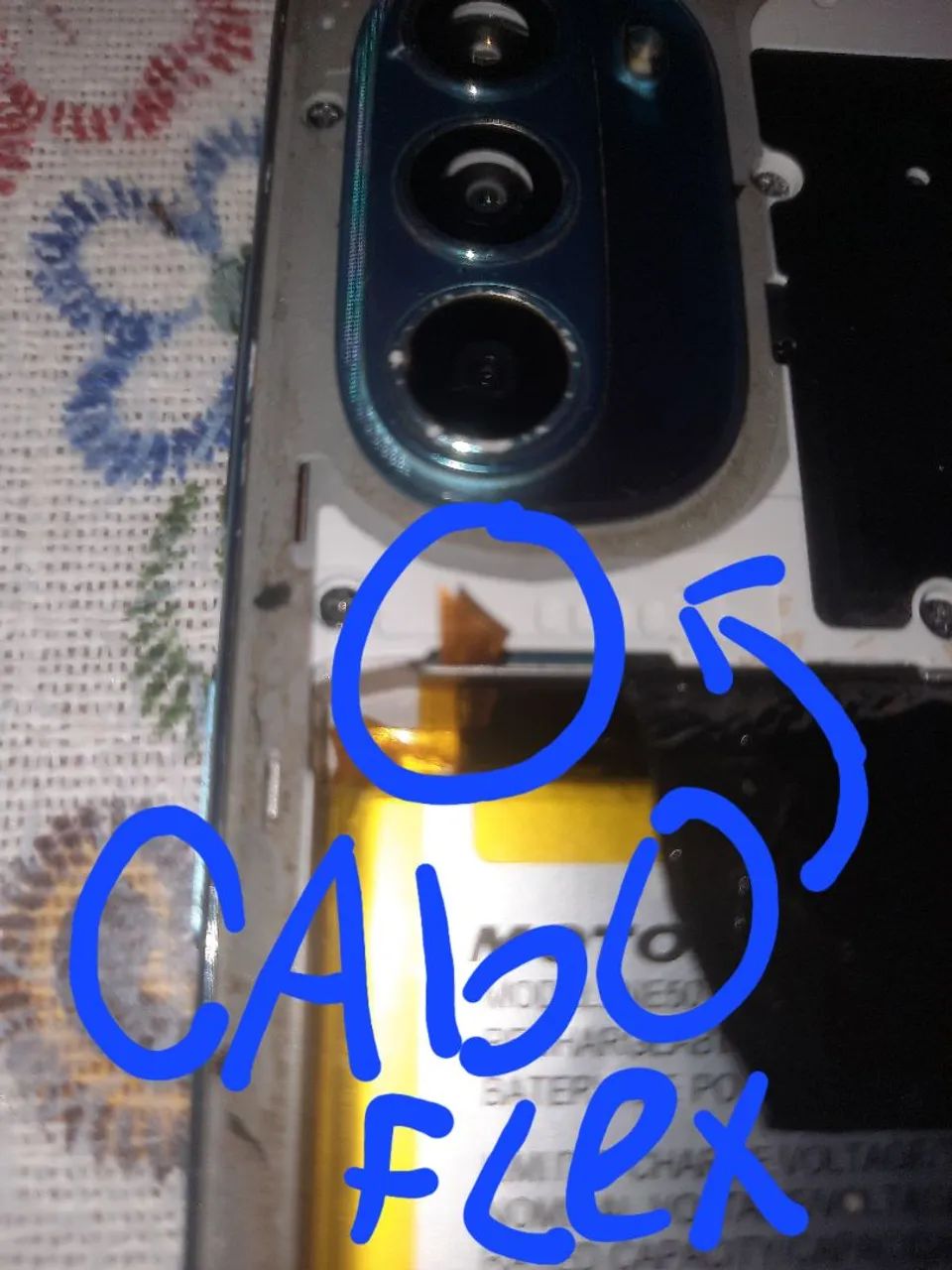 Moto G52 No Estado - Liga / Para Conserto Ou Retirada De Peças - Foto 4