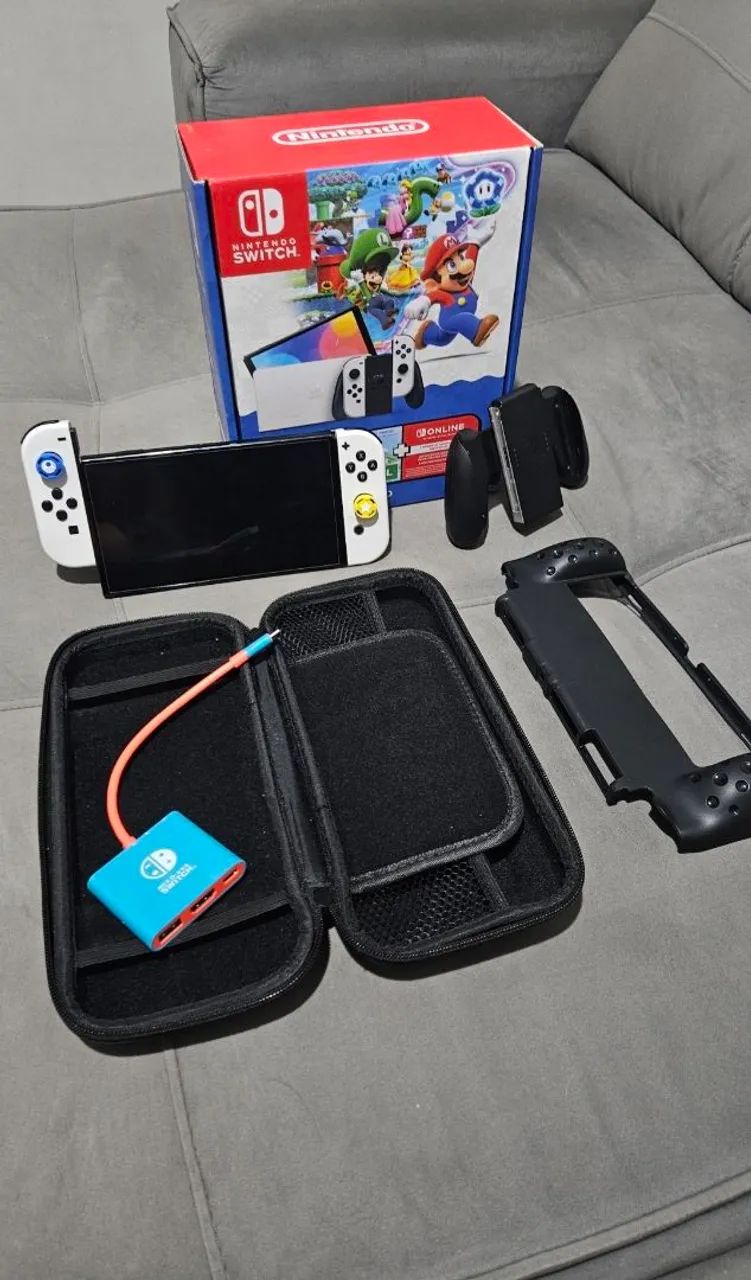 Nintendo Switch OLED Branco Completo - Foto 2