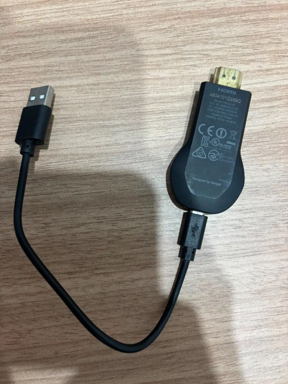 Chromecast de 1 geração HDMI transforma TVs comuns em smarts [Usado] Perfeitamente - Foto 3