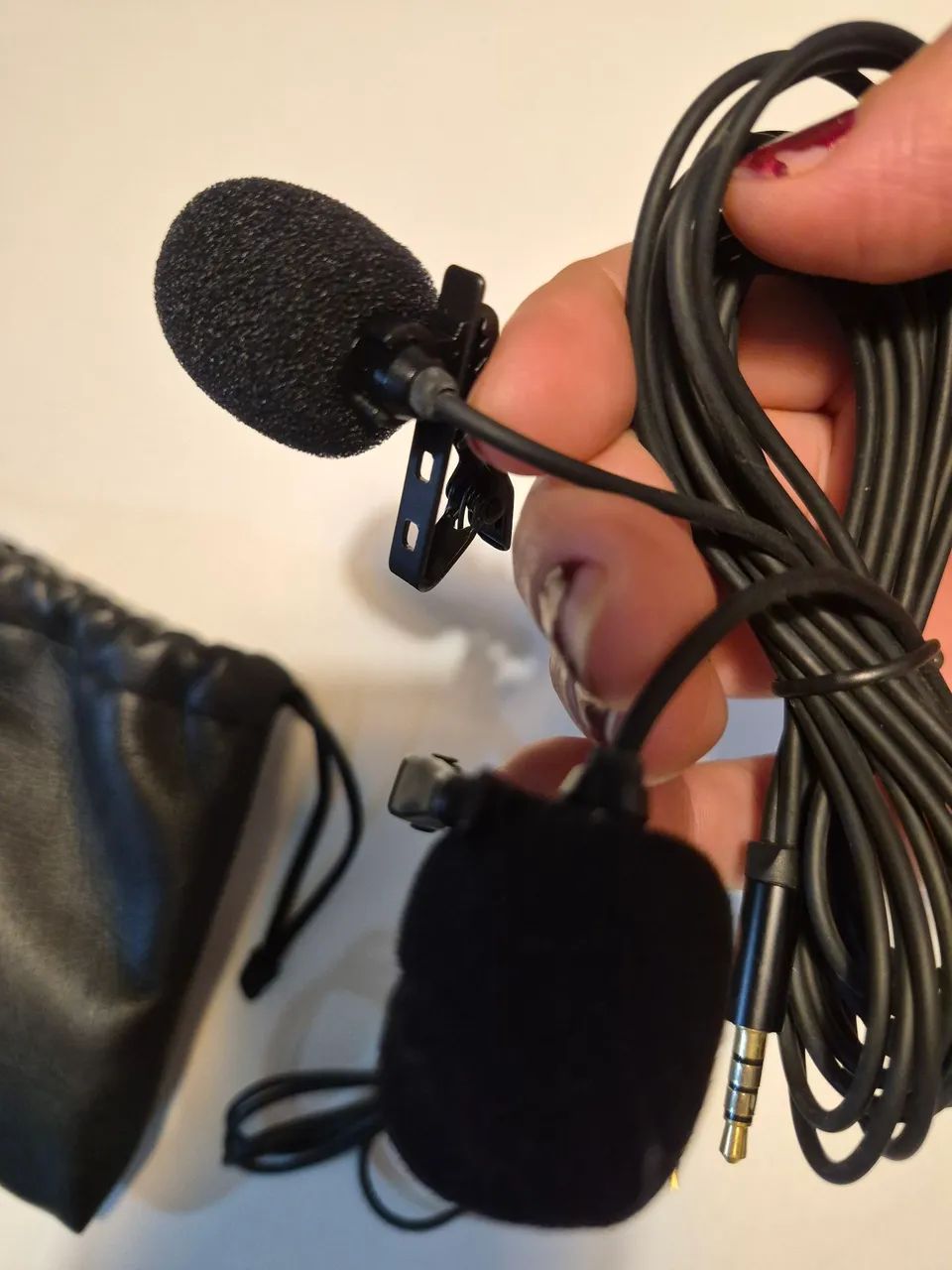 Microfone de lapela com fio para celular  - Foto 4