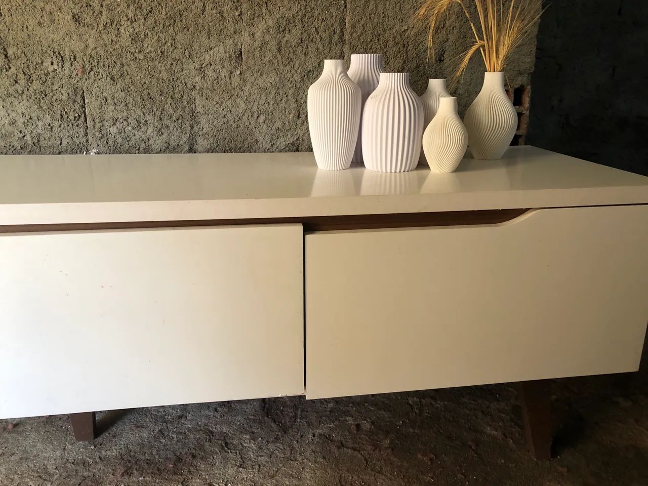 Rack branco 1,80mt para sala jantar - Foto 2
