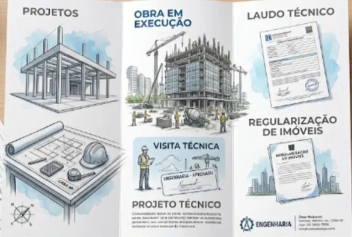 Projetos, laudos,obras e reformas