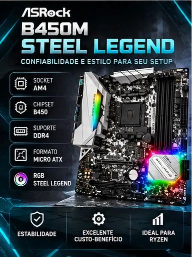 ASRock B450M Steel Legend
