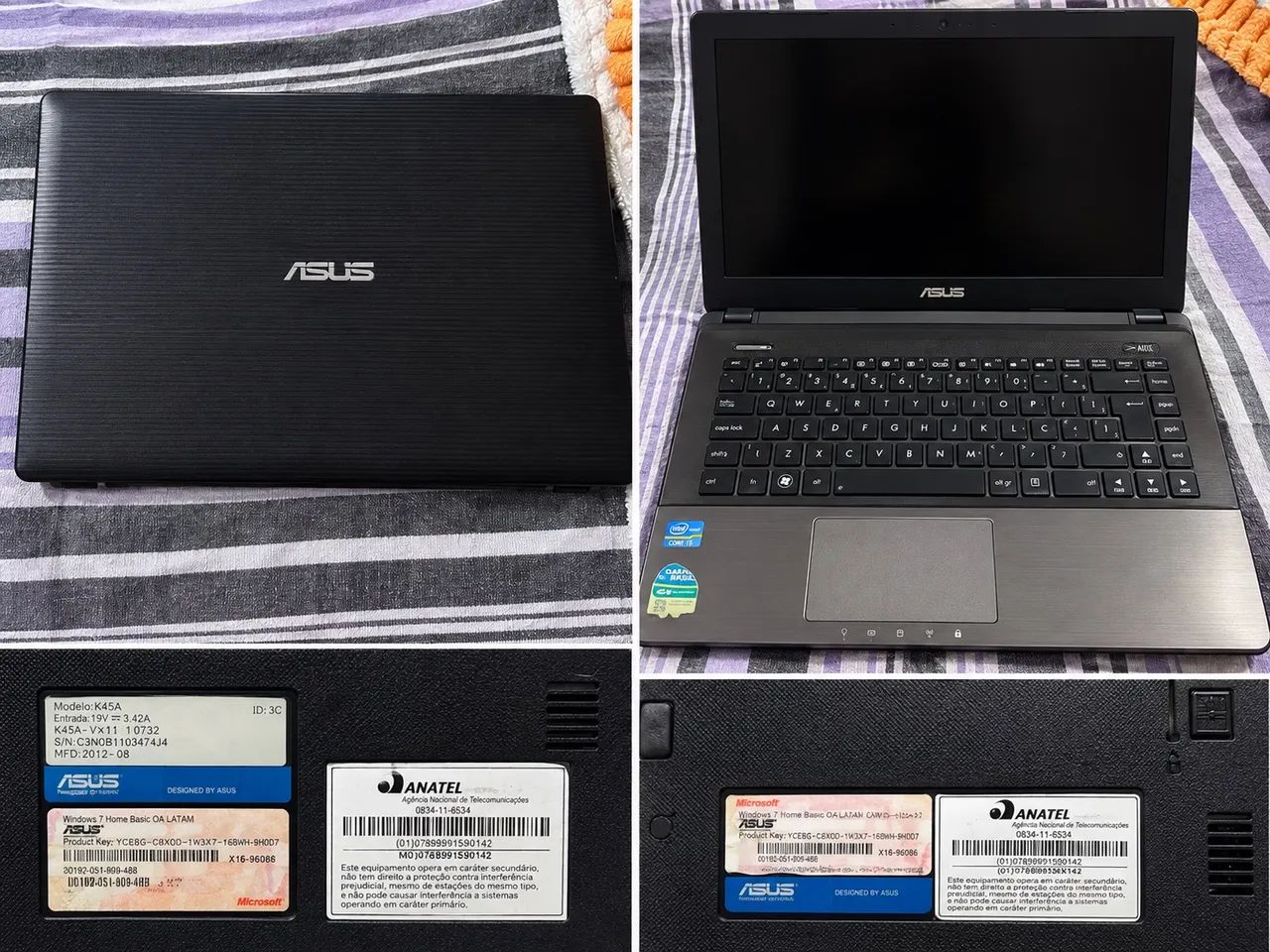 ASUS K45A com processador Intel Core i5