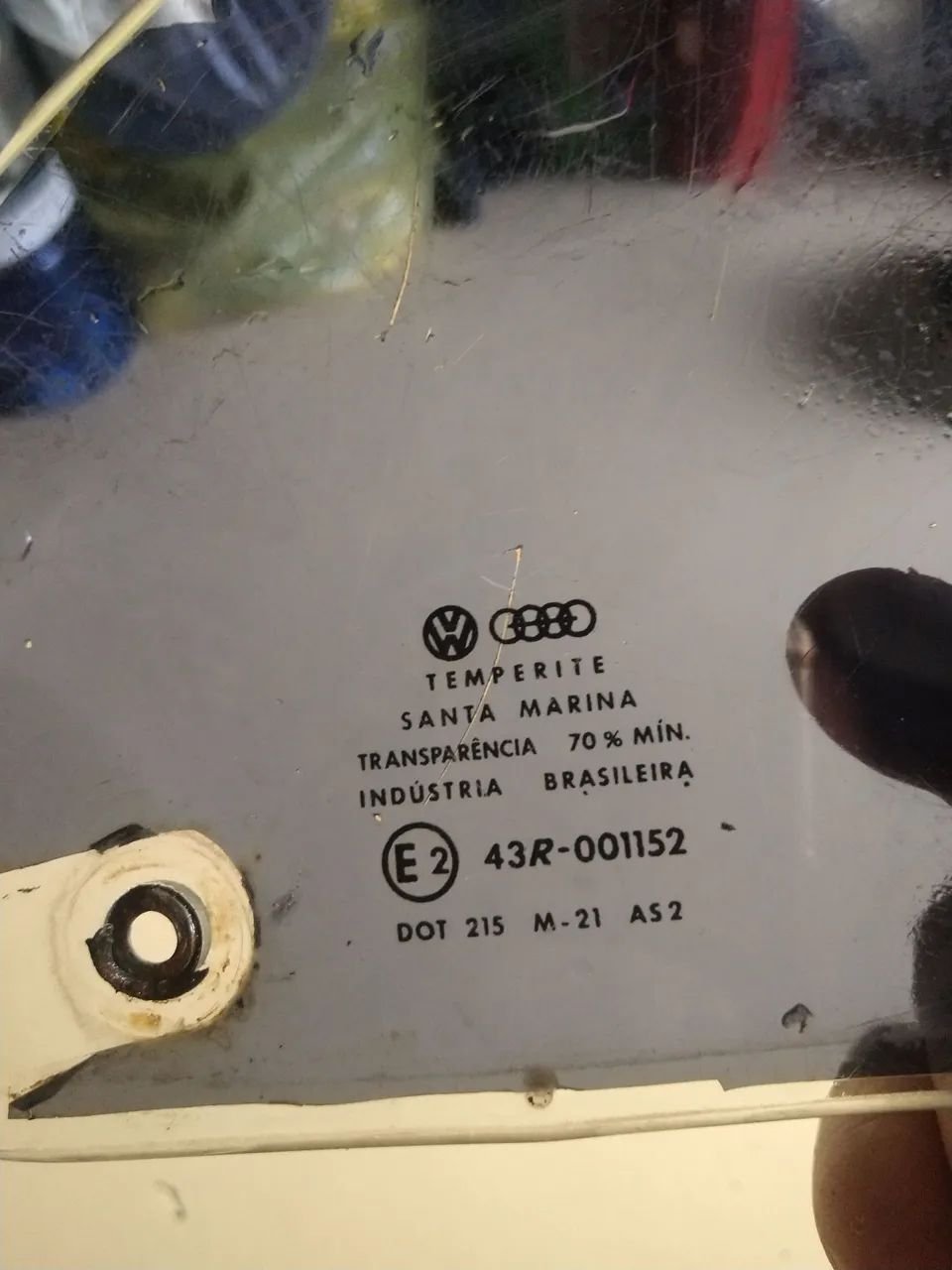 Vidro do quebra-vento