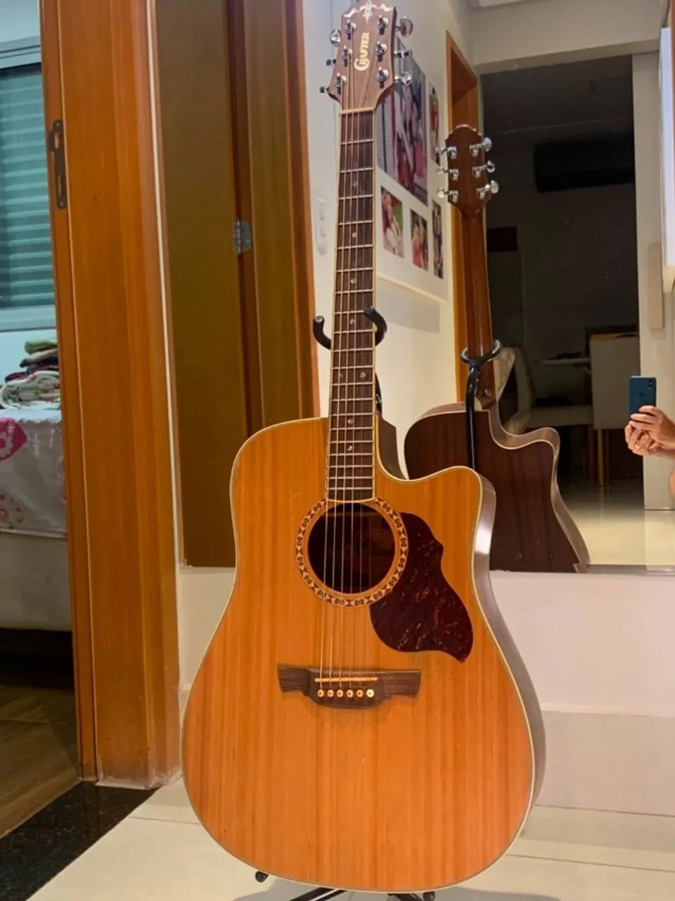 Violão Crafter De7 CE Sul-coreano original com LR Baggs