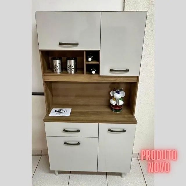 Armário de Cozinha Roma 4 Portas 1 Gaveta (Novo) Entrega Grátis! 