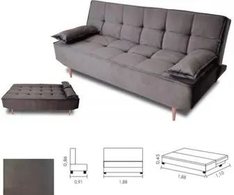 Sofá Cama Reclinável 1,88mt (Dividimos Em Até 10x Sem Juros) - Foto 5