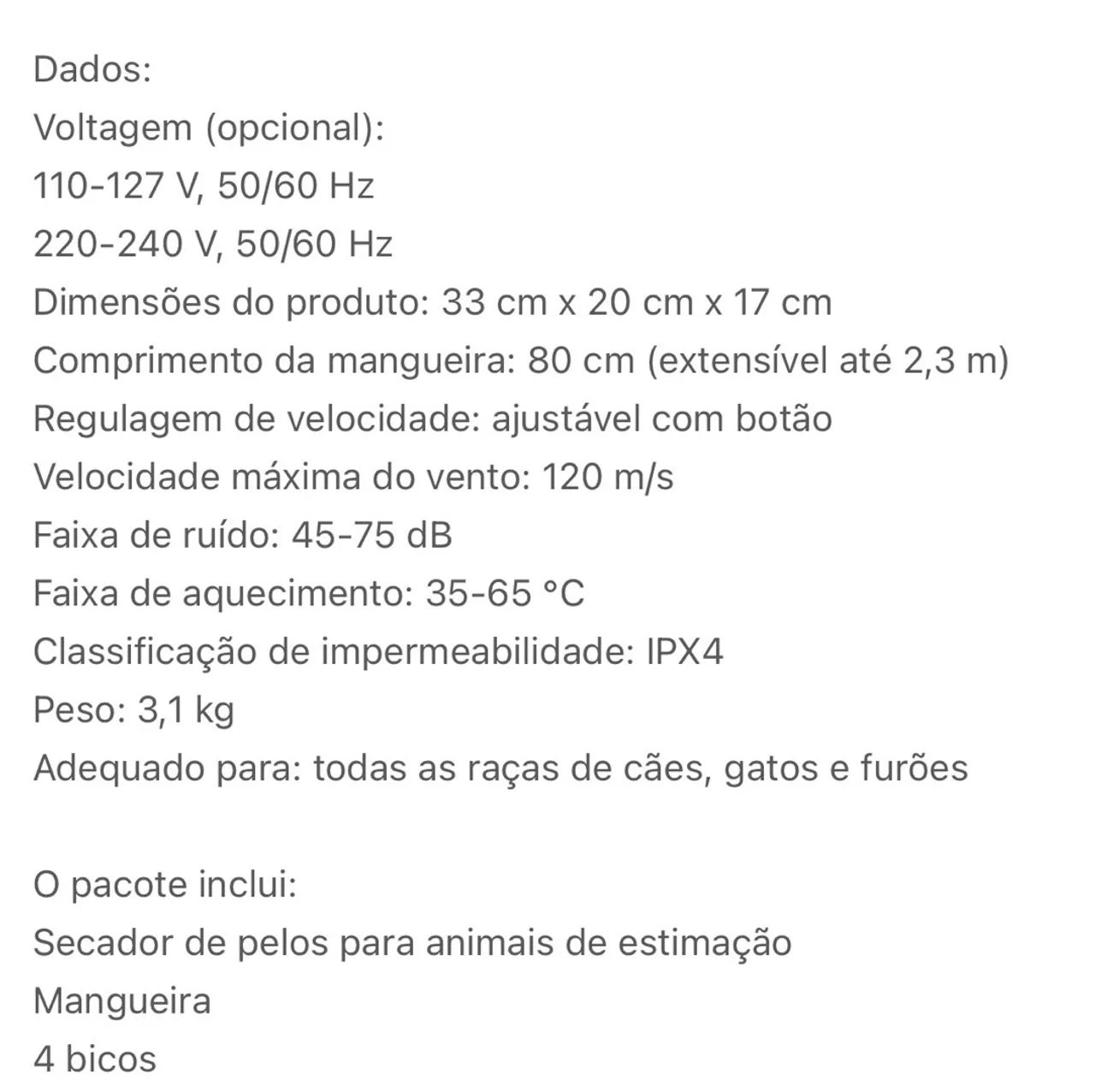 Soprador / Secador Pet - Foto 2