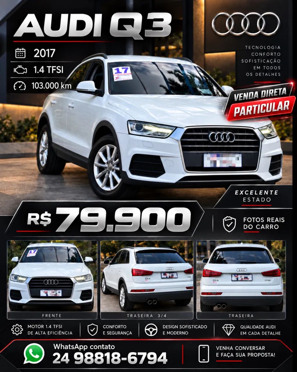 Audi Q3 1.4 TFSI/TFSI FLEX S-TRONIC 5P 2017