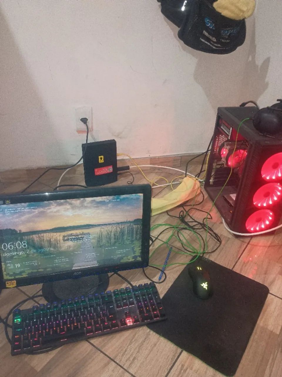 Pc gamer i7 + fone + mouse + teclado razer 2500 - Foto 2
