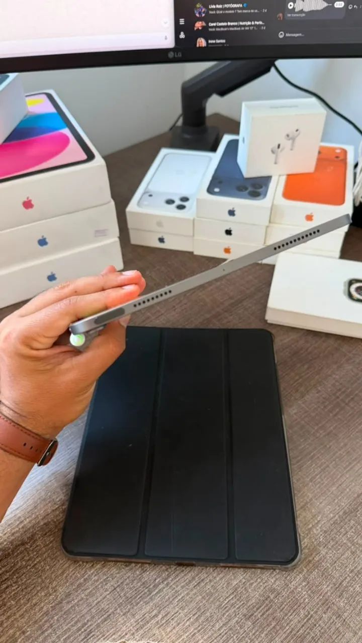 iPad Air M1 256GB 11 Polegadas + Pencil Goojodoq - 4 Meses De Garantia - Entrega Gratuita - Foto 4