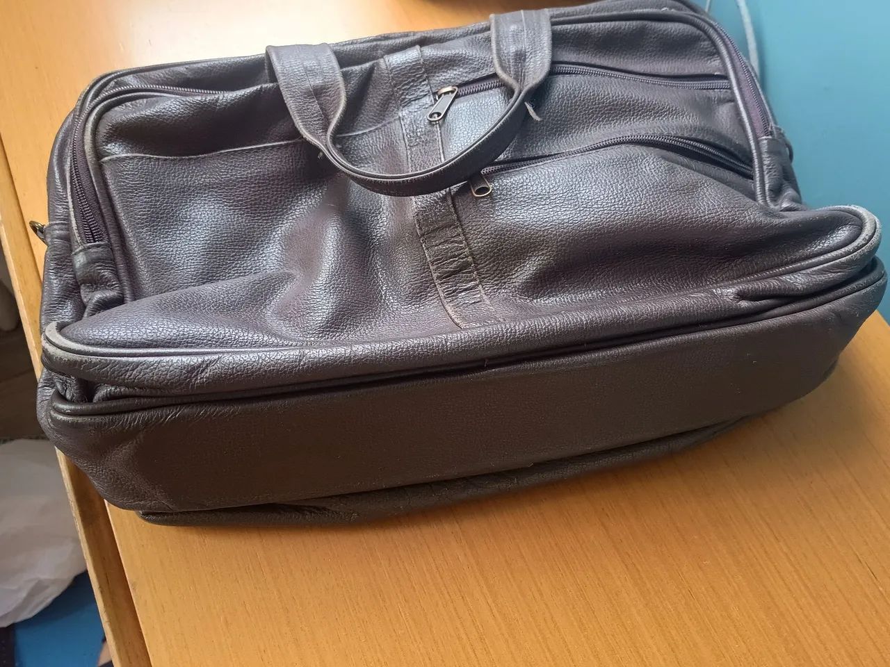 Maleta/bolsa de couro - Foto 2