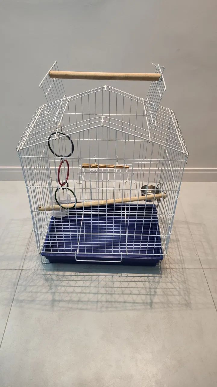 GAIOLA PARA AVES DE MÉDIO PORTE - EXCELENTE ESTADO - Foto 5