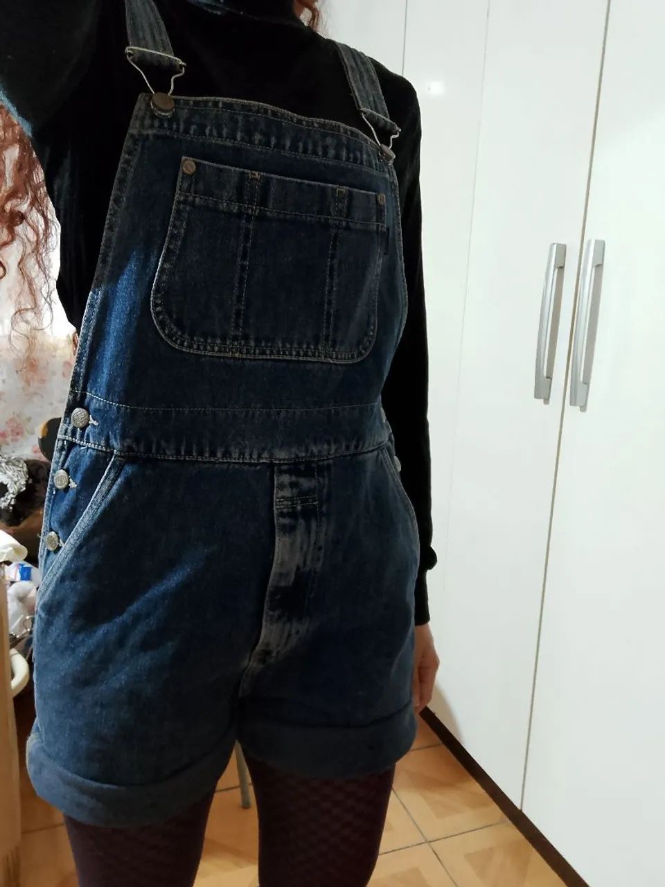 Macacão jardineira jeans vintage cgc