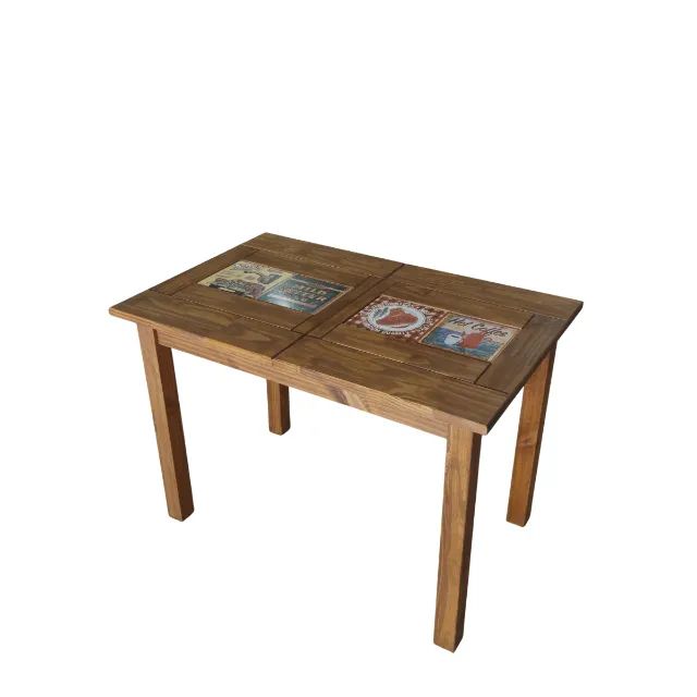 Mesa Extensível Cozinha Funcional Madeira Maciça Pinus Taeda - Foto 3