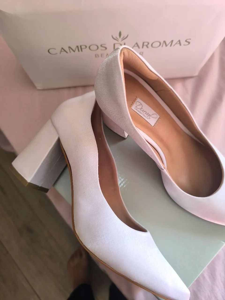 Scarpin Branco Durval - noiva  - Foto 2