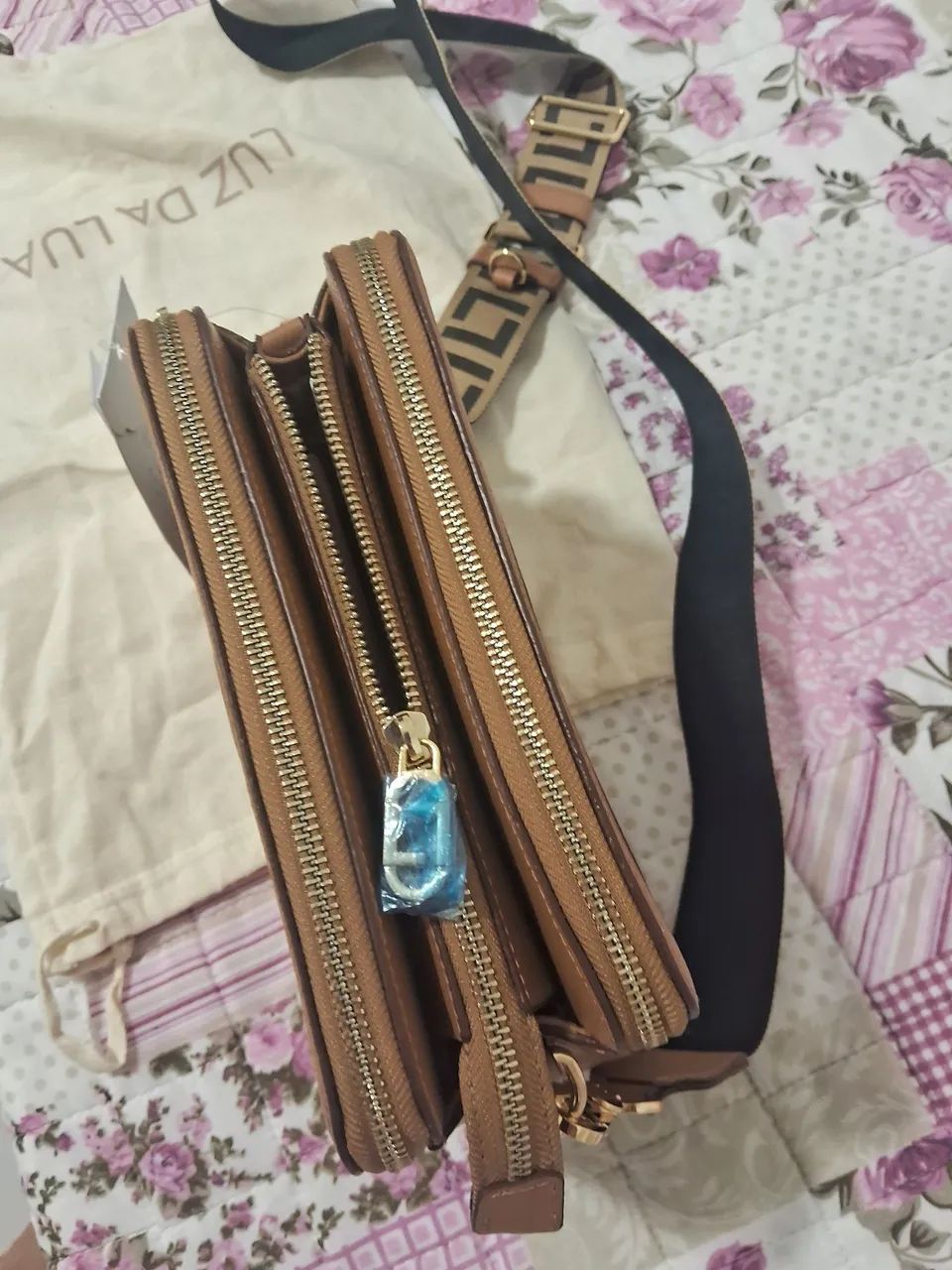 Bolsa luz da lua em couro legítimo  - Foto 5