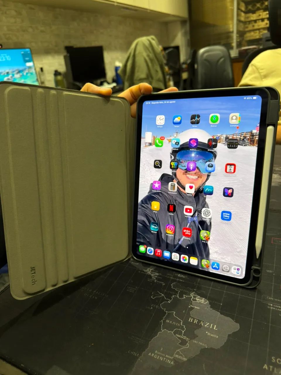 Ipad pro m5 256gb com case e pencil pro - Foto 3