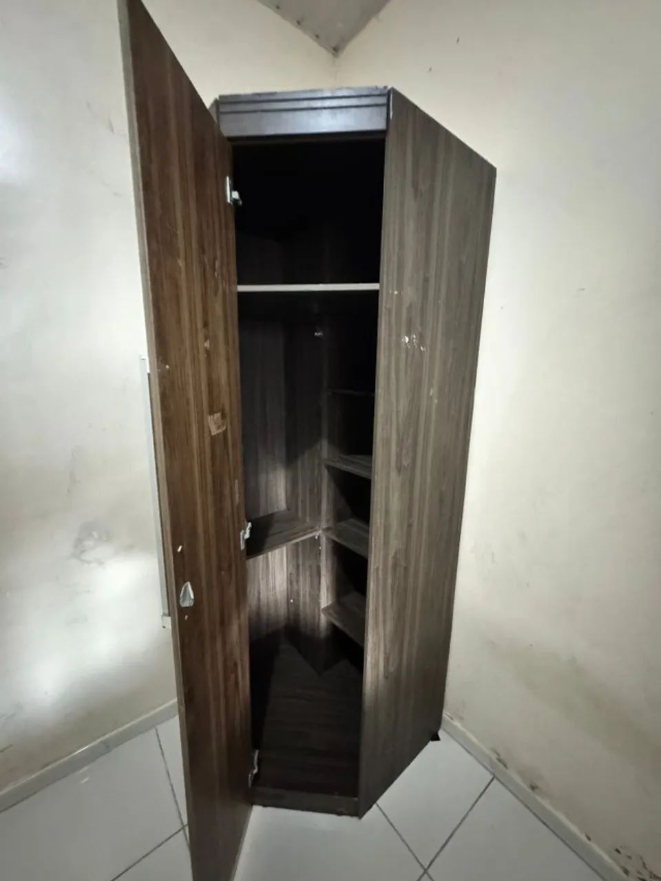 Móveis de Quarto Solteiro: Módulo Aéreo + Guarda-Roupa de Canto - Foto 4