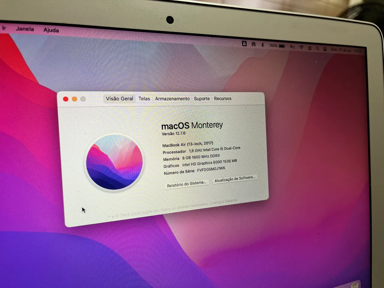 MacBook 13 Early 2015 i7 2.2GHz | 8GB | SSD 500GB | Tela Impecável