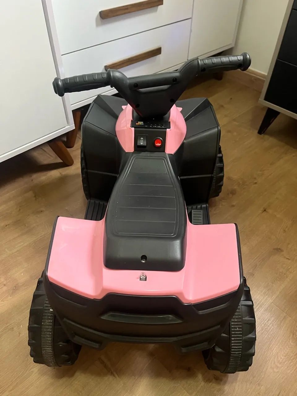 MOTOCA INFANTIL ELÉTRICA Preta e Rosa  - Foto 3